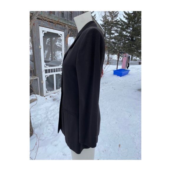 90s Wear Else Blazer Vancouver Longline Single Breast Notched Blazer Sz 6 - Picture 5 of 11